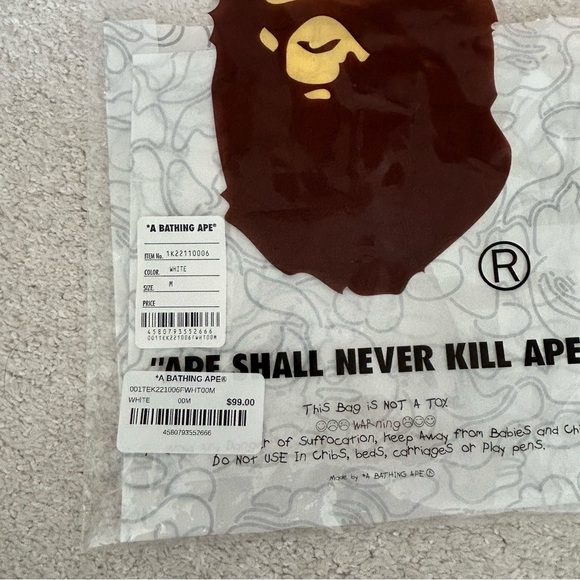 BAPE Garment Bag and Logo Tissue - Picture 2 of 7